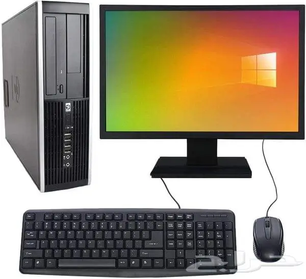كمبيوتر مكتبي كامل ضمان شهرين HP core I5 3