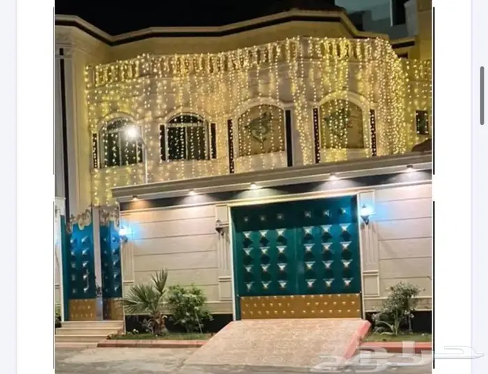 عقود افراح لمبات إنارة ليد لزينة واجهة البيت 6