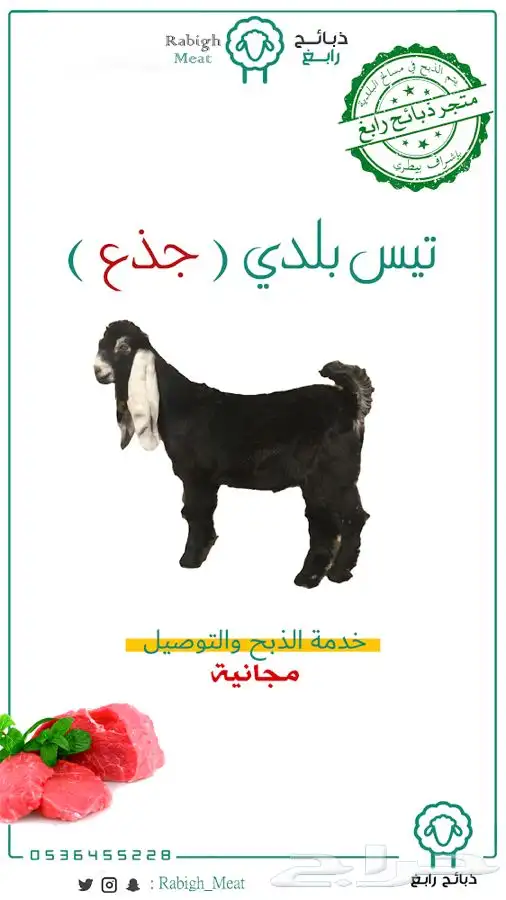 خدمة تيوس وطليان مع الذبح والتوصيل - رابغ 0
