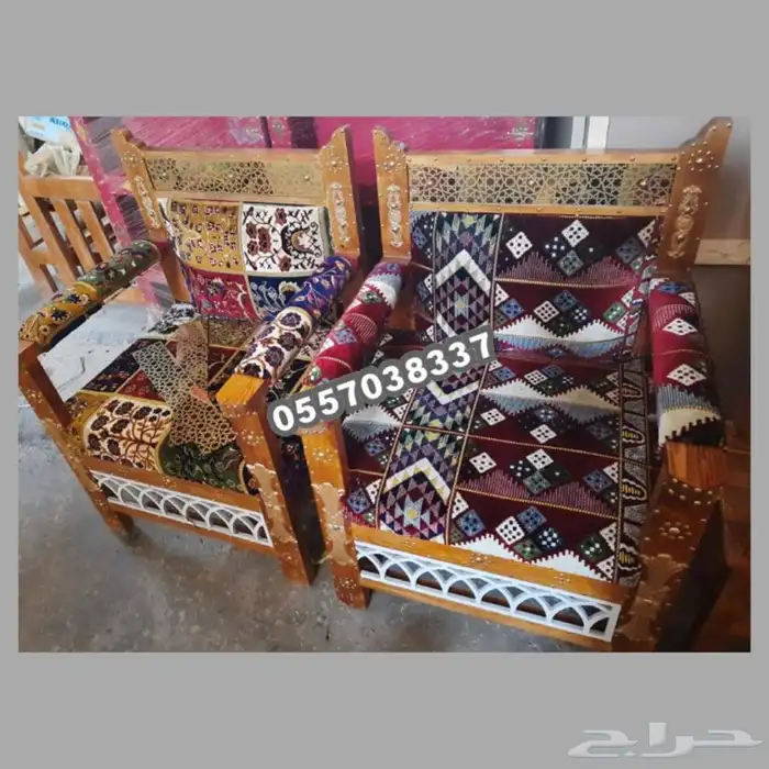 كراسي خشب شعبية تراثية جميع مناطق المملكه 5