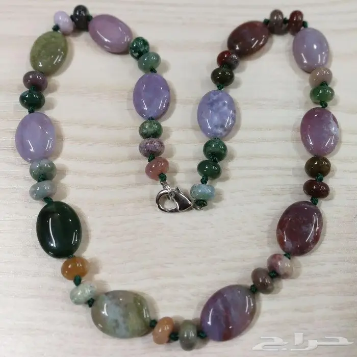 عقد نسائي مميز حجر العقيق 1