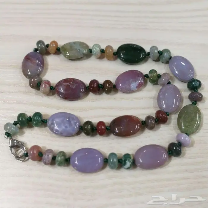 عقد نسائي مميز حجر العقيق 2