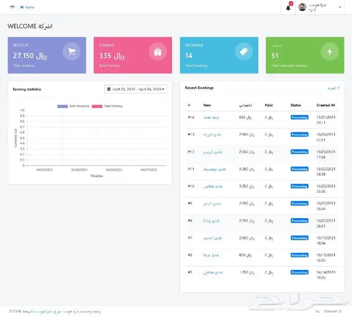 تصميم موقع فنادق وطيران ورحلات 4