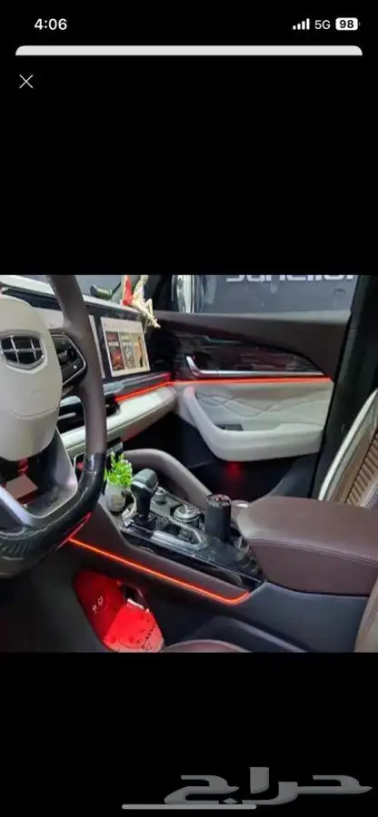 شاشات سيارات واضاءه محيطيه 64 لون 6