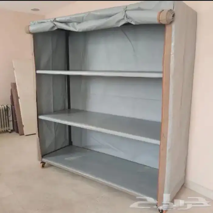 دولاب عزبة متحرك ارفف متنقل دولاب خفض وتخزين اغراض 2