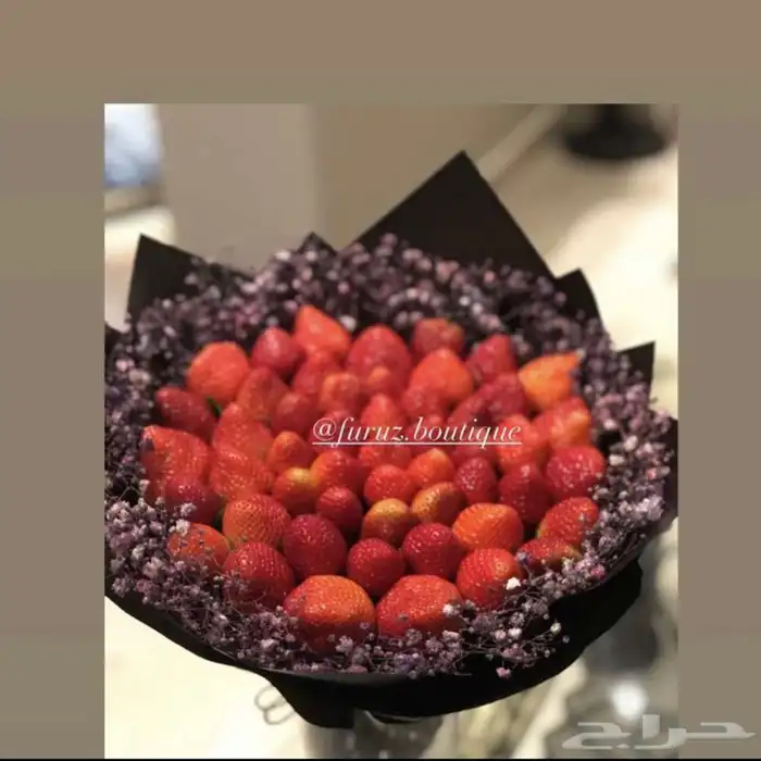 باقات فراولة ورد  53