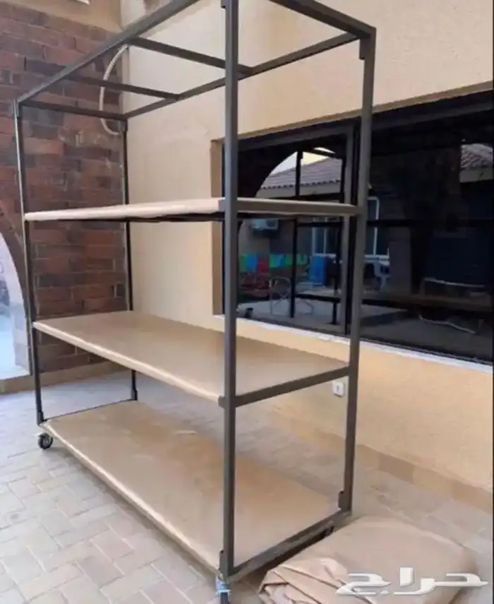 دولاب عزبة متحرك ارفف متنقل دولاب خفض وتخزين اغراض 4