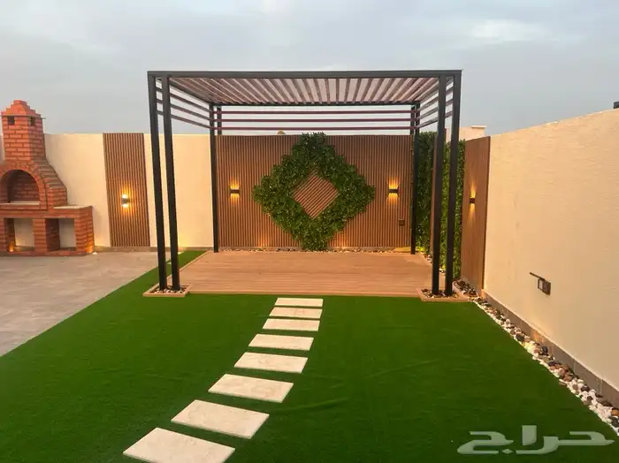 بديل خشب خارجي wpc عشب صناعي 3D 62