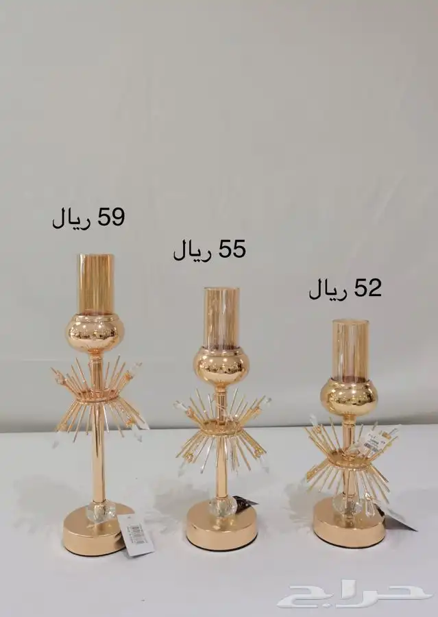 شمعدانات ذهبي 6