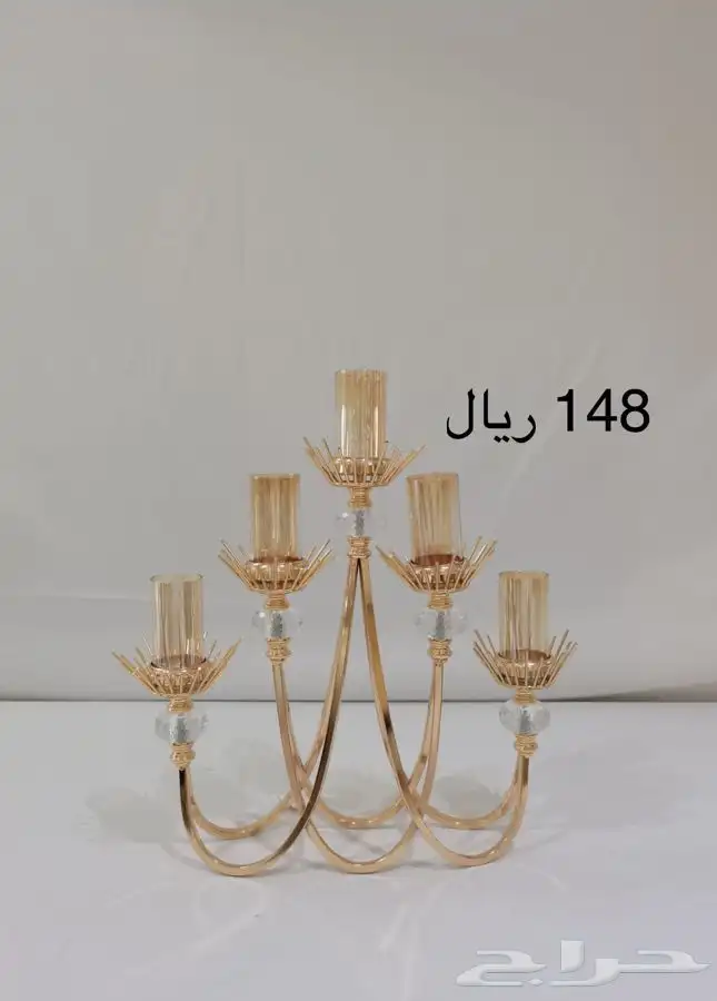 شمعدانات ذهبي 2