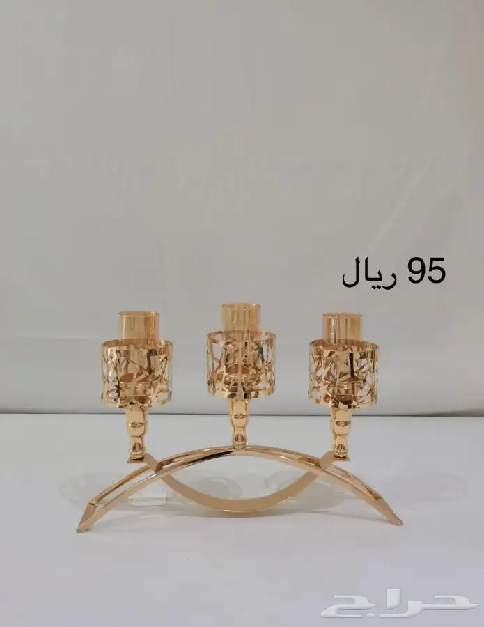 شمعدانات ذهبي 4