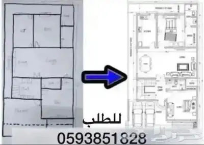رسم كروكي ومخططات باستخدام الاوتوكاد 0