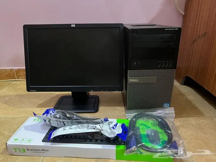 كمبيوتر i3 ب 650 ريال كامل اغراضه 0