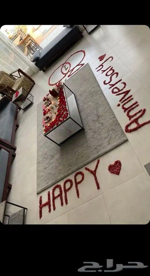 تنسيق يوم الحب ذكرى زواج وتجهيز غرف عرسان 8