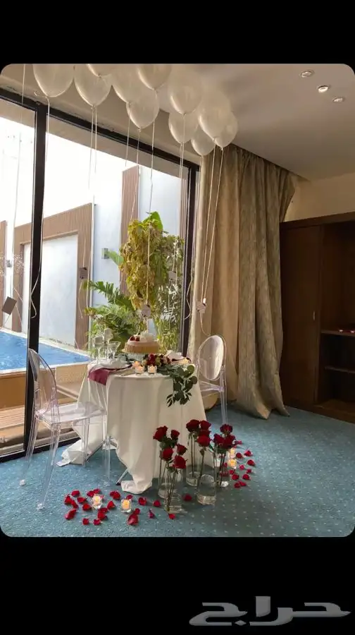 تنسيق يوم الحب ذكرى زواج وتجهيز غرف عرسان 1