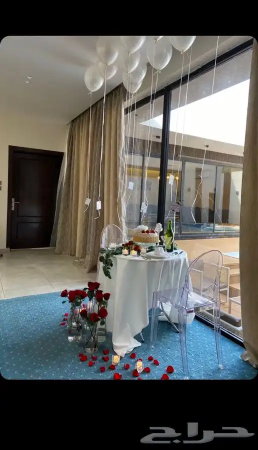 تنسيق يوم الحب ذكرى زواج وتجهيز غرف عرسان 7