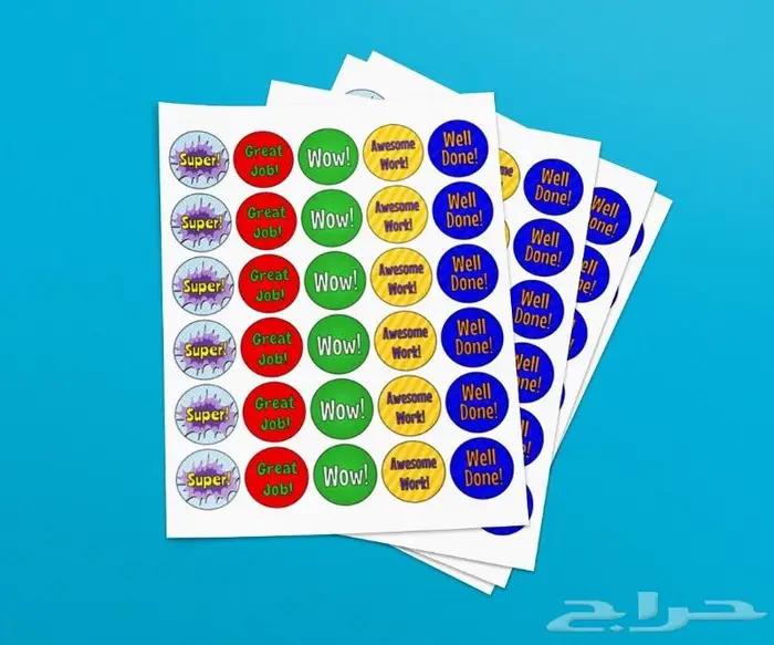 عروض ستيكرات لاصقة بتصميمك الخاص اقل الأسعار 500 حبة 75ريال 6