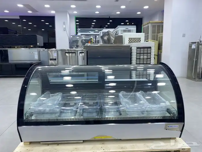 فريزر آيسكريم أعلى الكاونتر بصحون 3