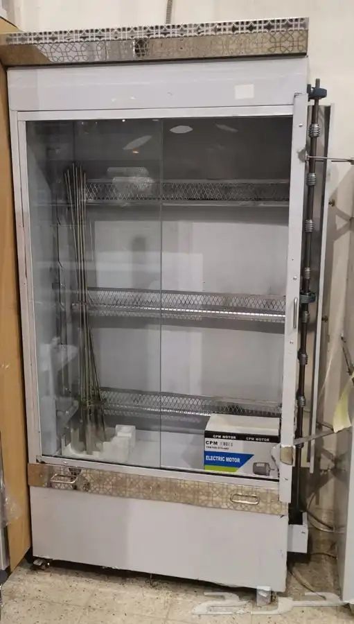 شواية دجاج غاز شوايه غاز 8 أسياخ شواية دجاج استيل 0