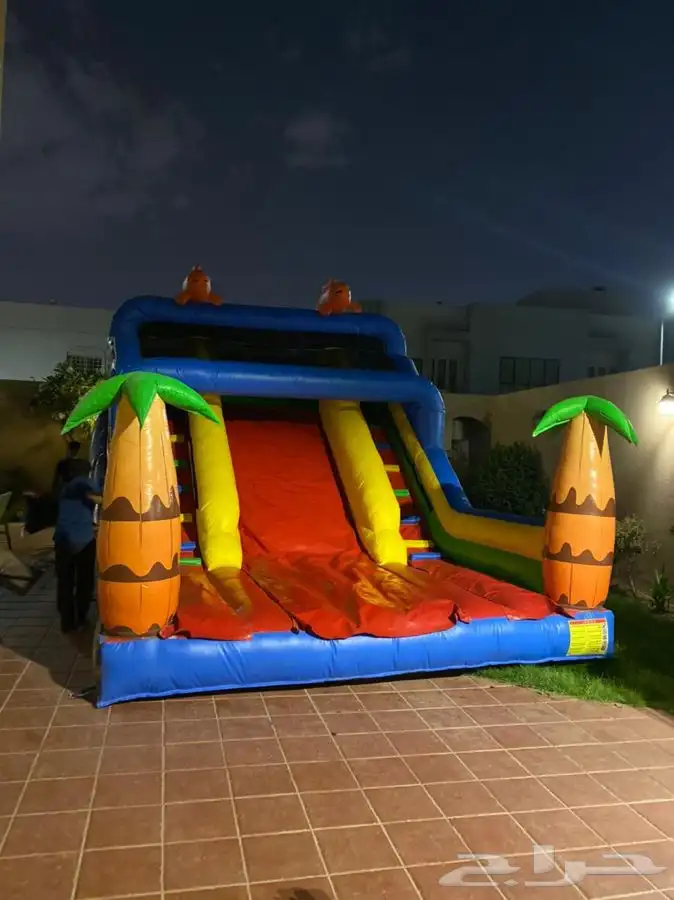 تاجير نطيطات زحاليق مائيه ملاعب صابونية العاب تحدي 1