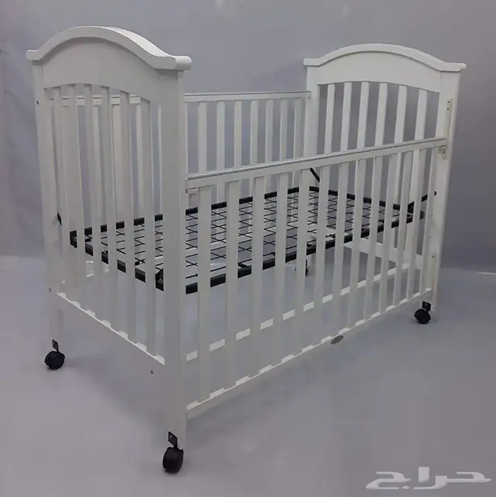 سرير اطفال خشب (ابيض) 6