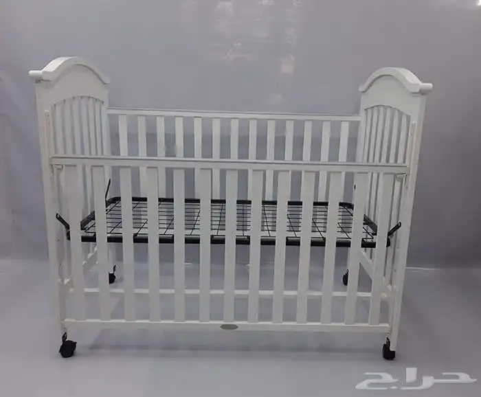 سرير اطفال خشب (ابيض) 5