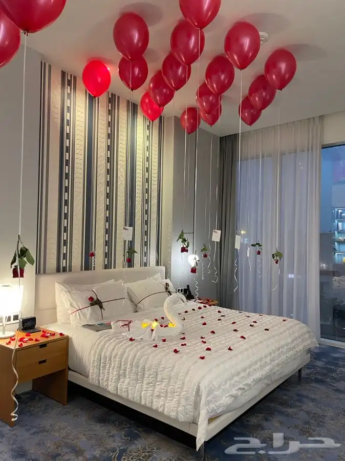 تنسيق ذكرى زواج وتجهيز غرف عرسان 32