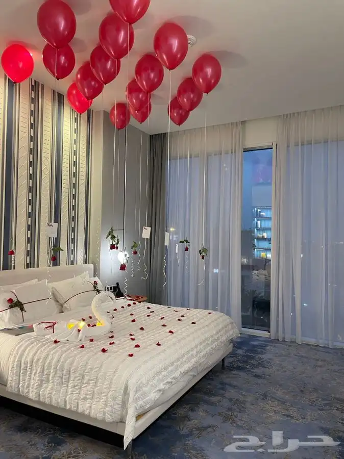 تنسيق ذكرى زواج وتجهيز غرف عرسان 30