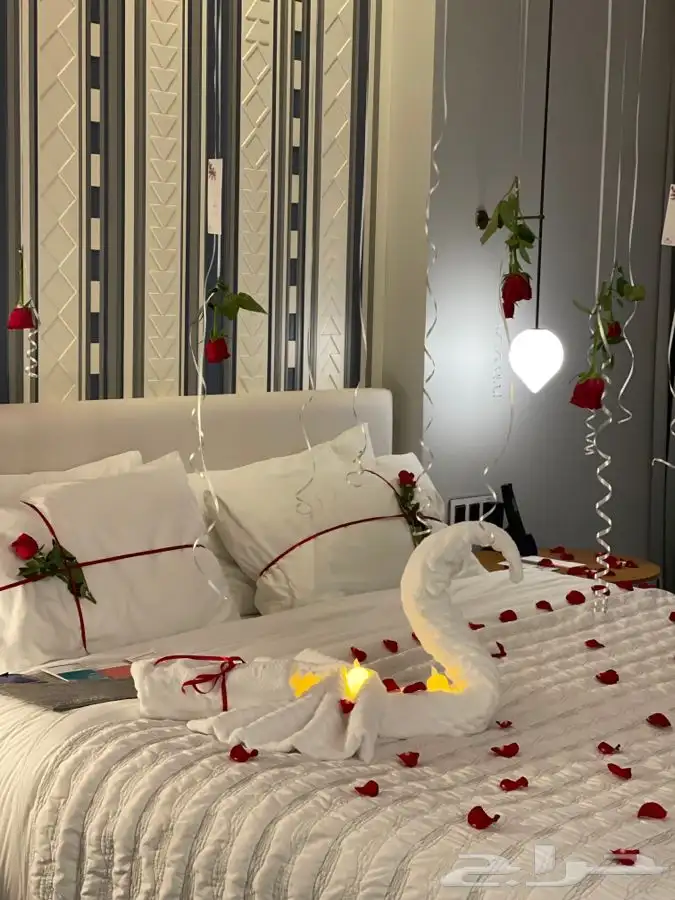 تنسيق ذكرى زواج وتجهيز غرف عرسان 33