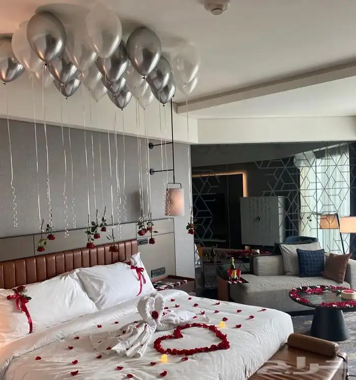 تنسيق ذكرى زواج وتجهيز غرف عرسان 16