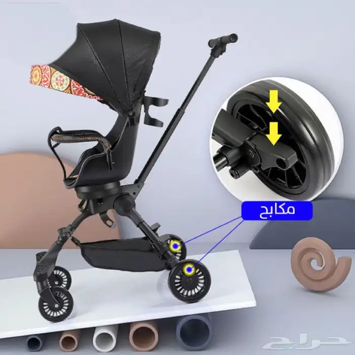 عربية اطفال بمقعد دوار 360 2