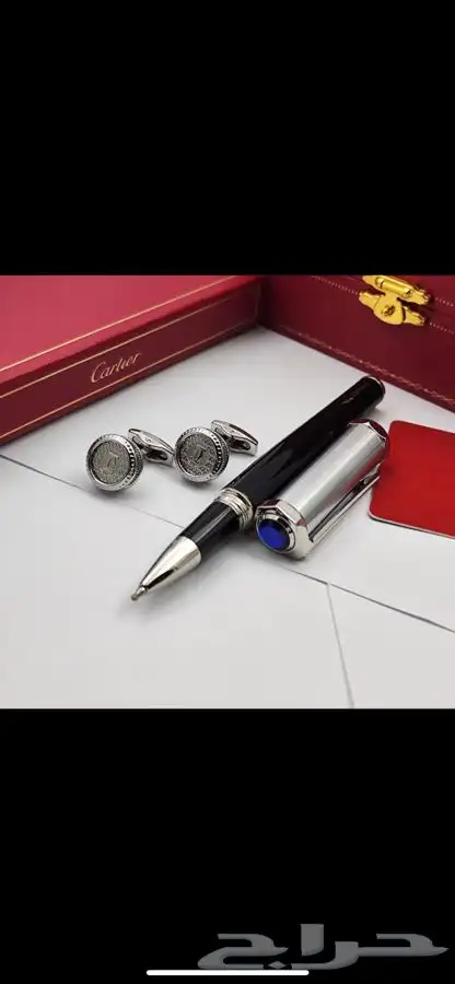 اقلام كارتير ومونت بلانك أقنر 170 قلم وكبك 190 عرض 20