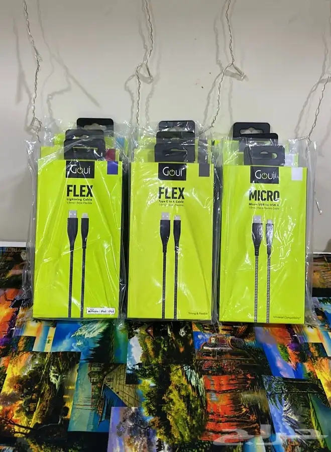 كيابل شحن جوال. ماركة قوي ايفون .تايبسي. ميكرور 2