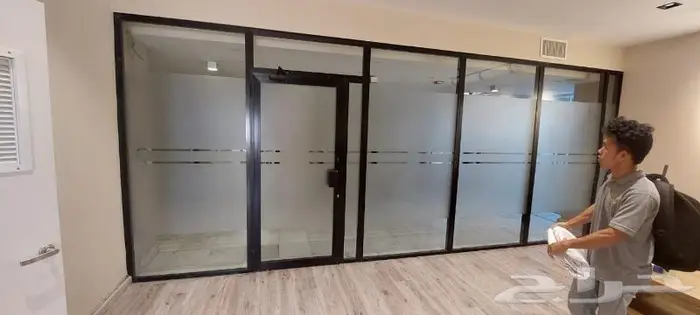 استيكر مثلج او مرمل للمكاتب والمعارض 7