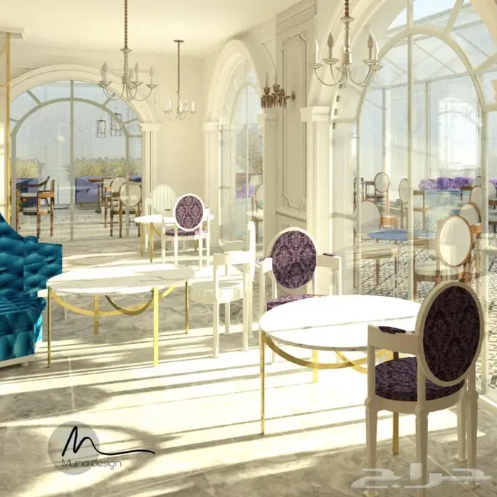 تصميم داخلي محلات تجارية وكافيهات 2
