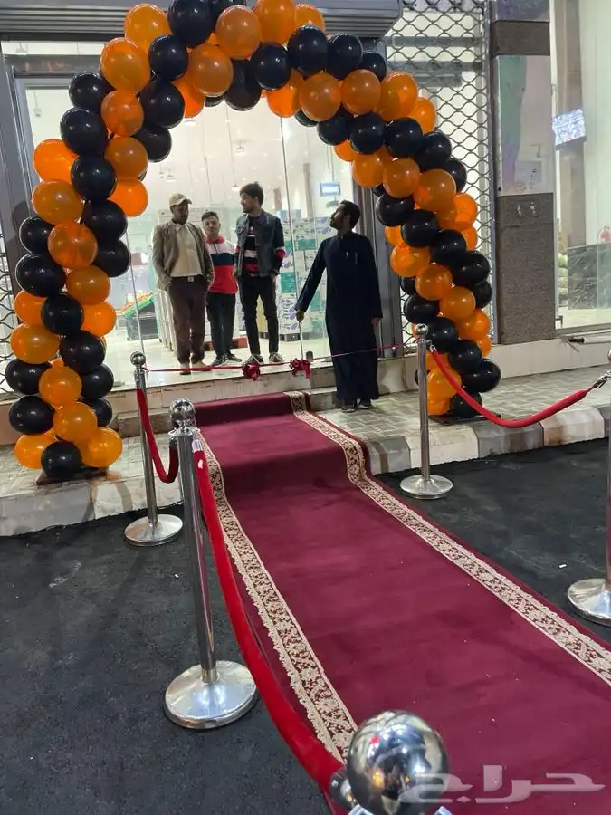 تجهيز حفلات افتتاحيه معارض مؤتمرات تراس قوس بالون منافيخ را 2