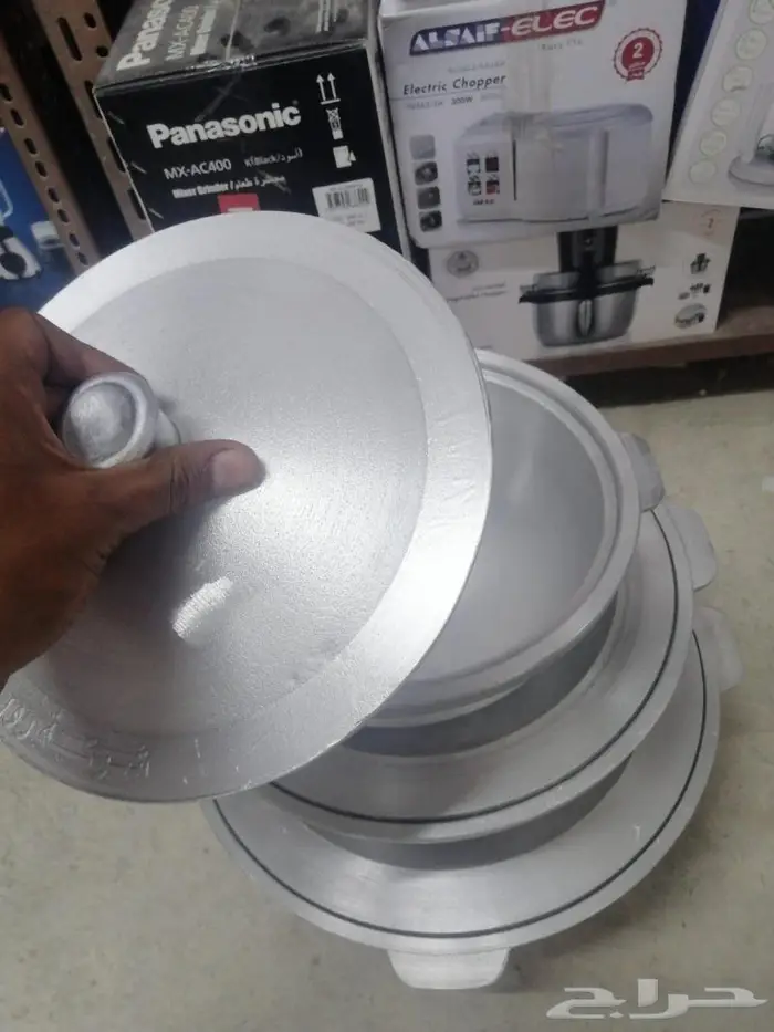 طقم قدور الرز البخاري الاصلي 3 احجام 6