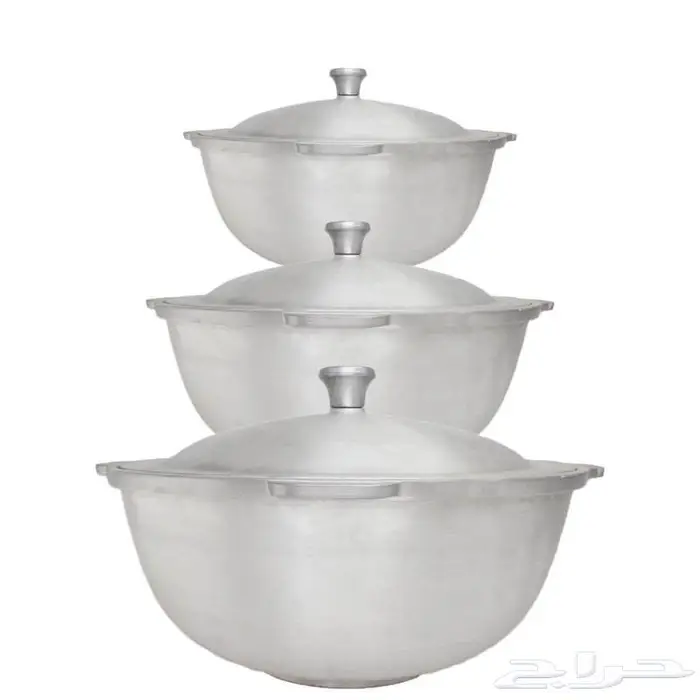 طقم قدور الرز البخاري الاصلي 3 احجام 3