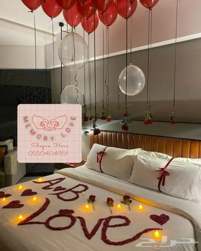 منسقة حفلات ذكرى زواج وتجهيز غرف عرسان 18