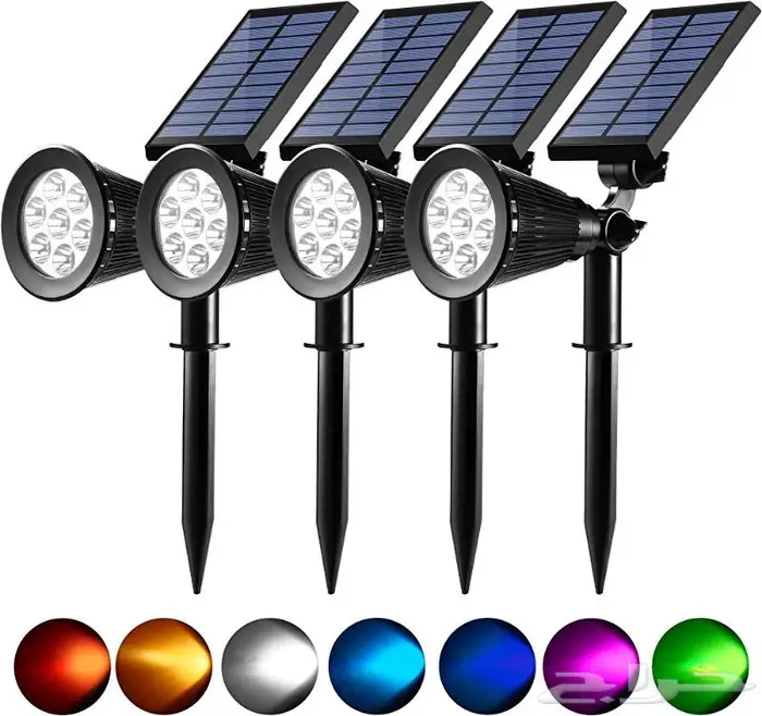 لمبة حديقه ومزارع وبيوت سبعه الوان طاقة شمسيه 8