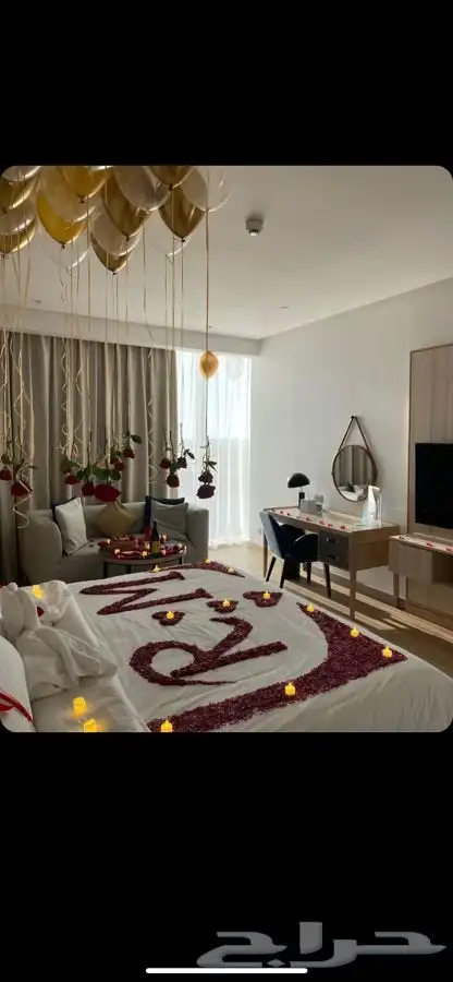 تنسيق ذكرى زواج وتجهيز غرف عرسان 10