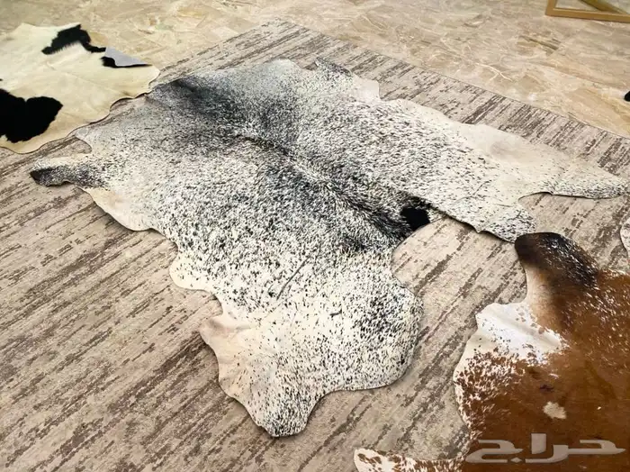 قطع جلد بقر طبيعي ( سجاد ) 2