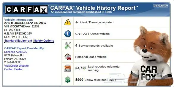كار فاكس CarFax تقرير شامل عن السيارة 69ريال ( التفاصيل) 5