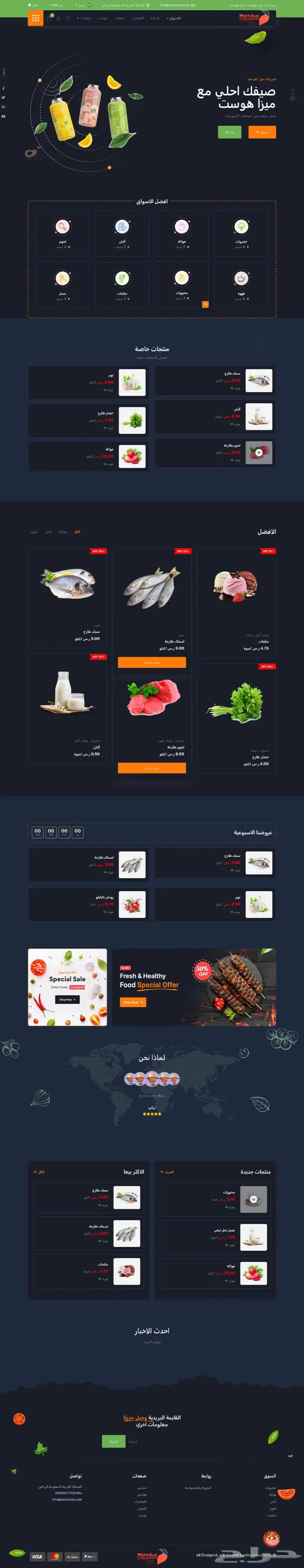 تصميم متجر تموينات لمحل بقالة وخضار 6