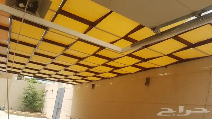 ساتر جدار _سواتر حديد شرائح  _سواتر قماش _مظلات سيارات 22