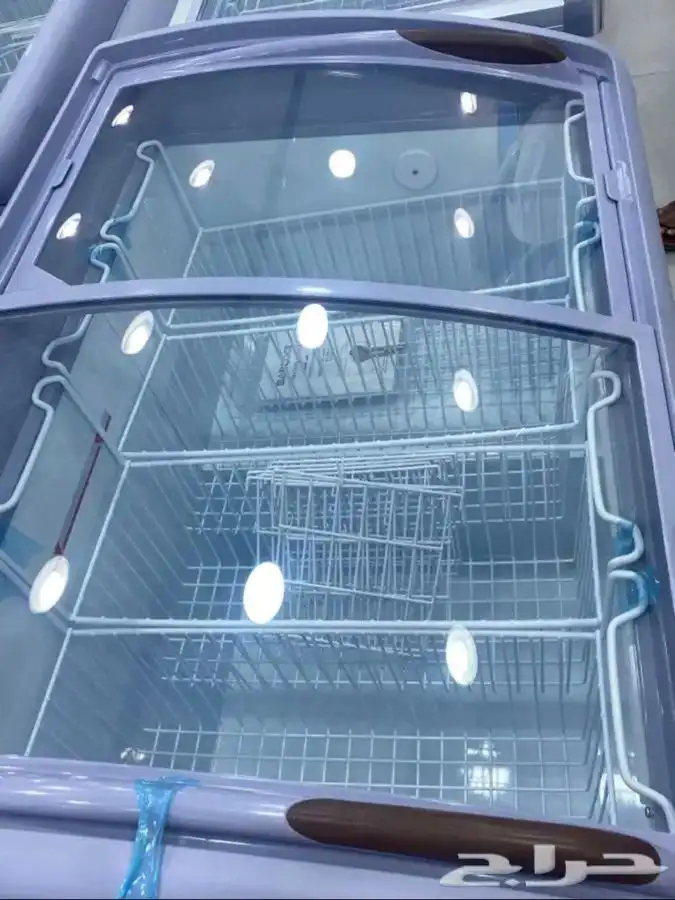 فريزرات (BANCOOL) مقوس سحاب أفقي زجاج أحجام مختلفة 8