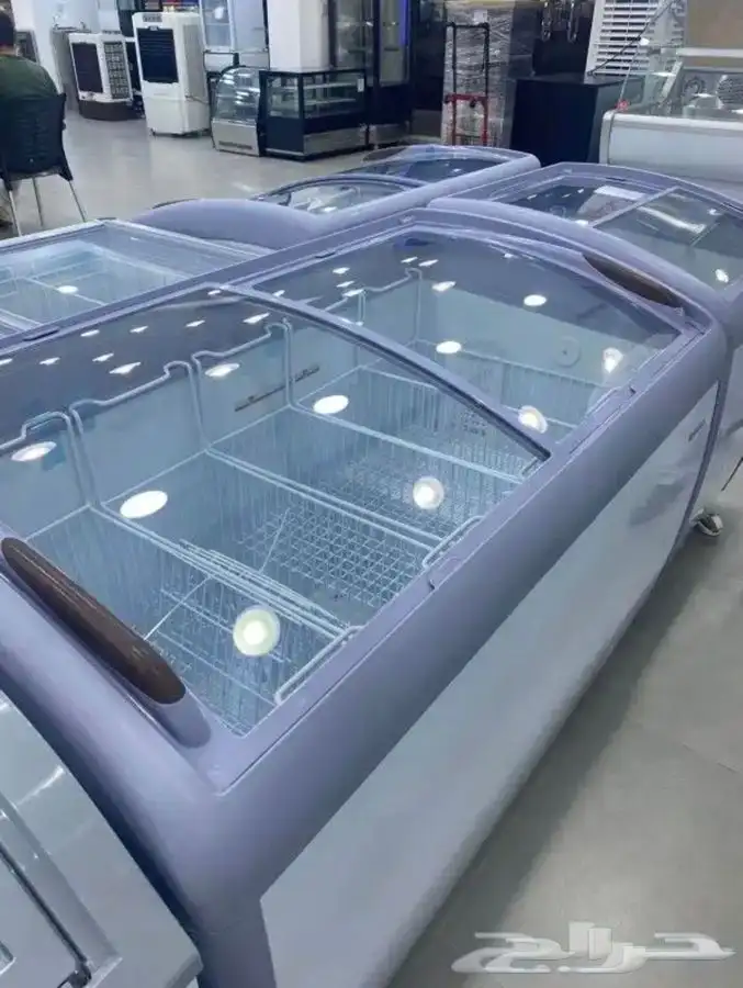 فريزرات (BANCOOL) مقوس سحاب أفقي زجاج أحجام مختلفة 11