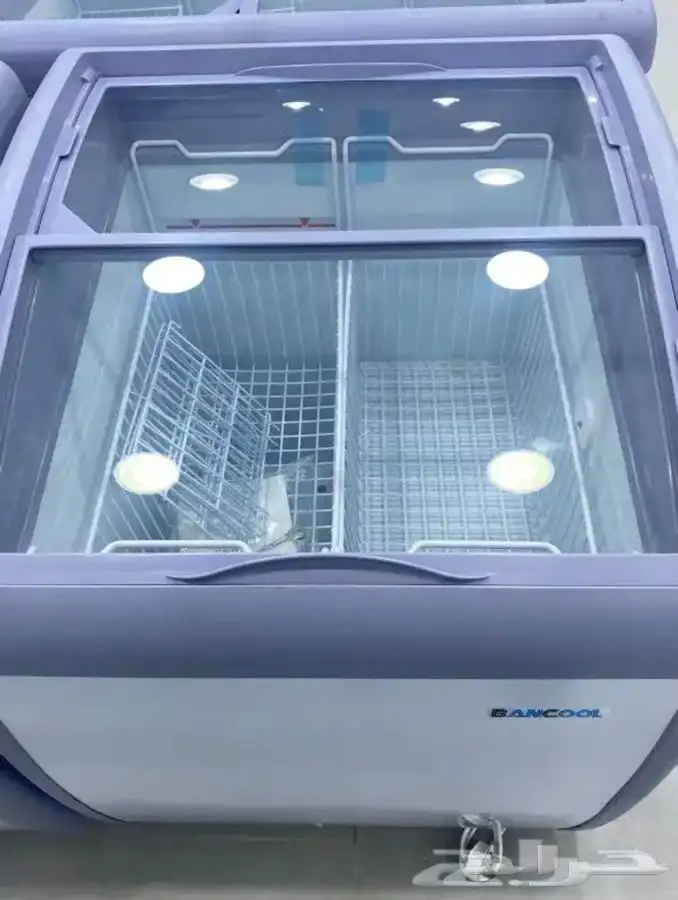 فريزرات (BANCOOL) مقوس سحاب أفقي زجاج أحجام مختلفة 3