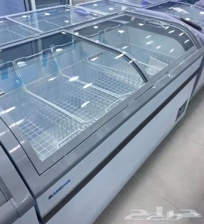 فريزرات (BANCOOL) مقوس سحاب أفقي زجاج أحجام مختلفة 16