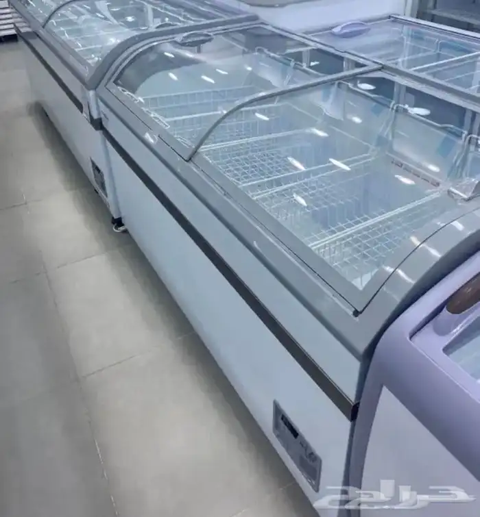 فريزرات (BANCOOL) مقوس سحاب أفقي زجاج أحجام مختلفة 14